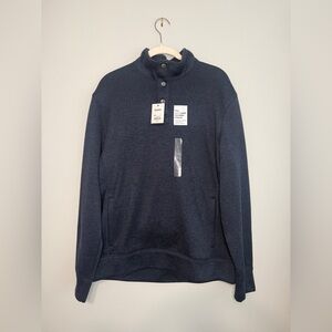 Sonoma NWT Super Soft sweater Fleece Navy Men’s Sz L